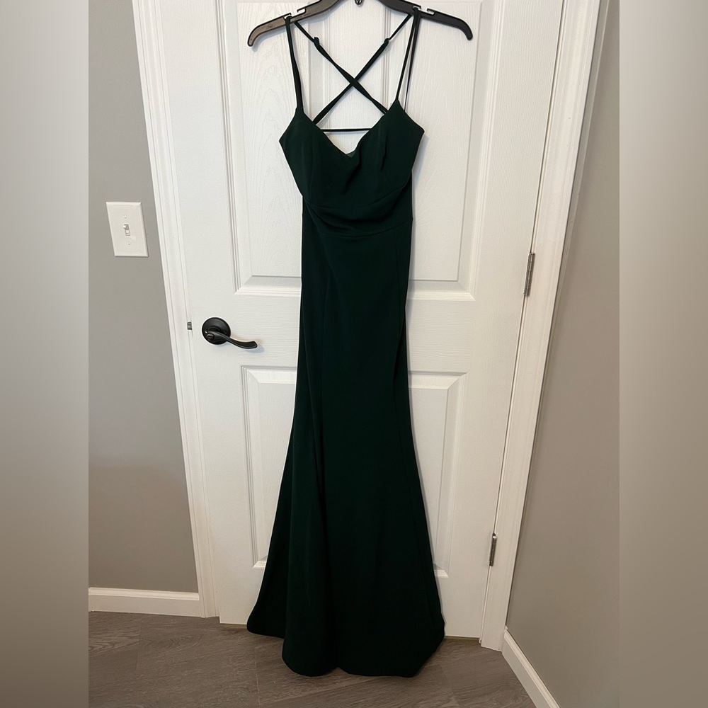Long Dark Green Windsor Dress